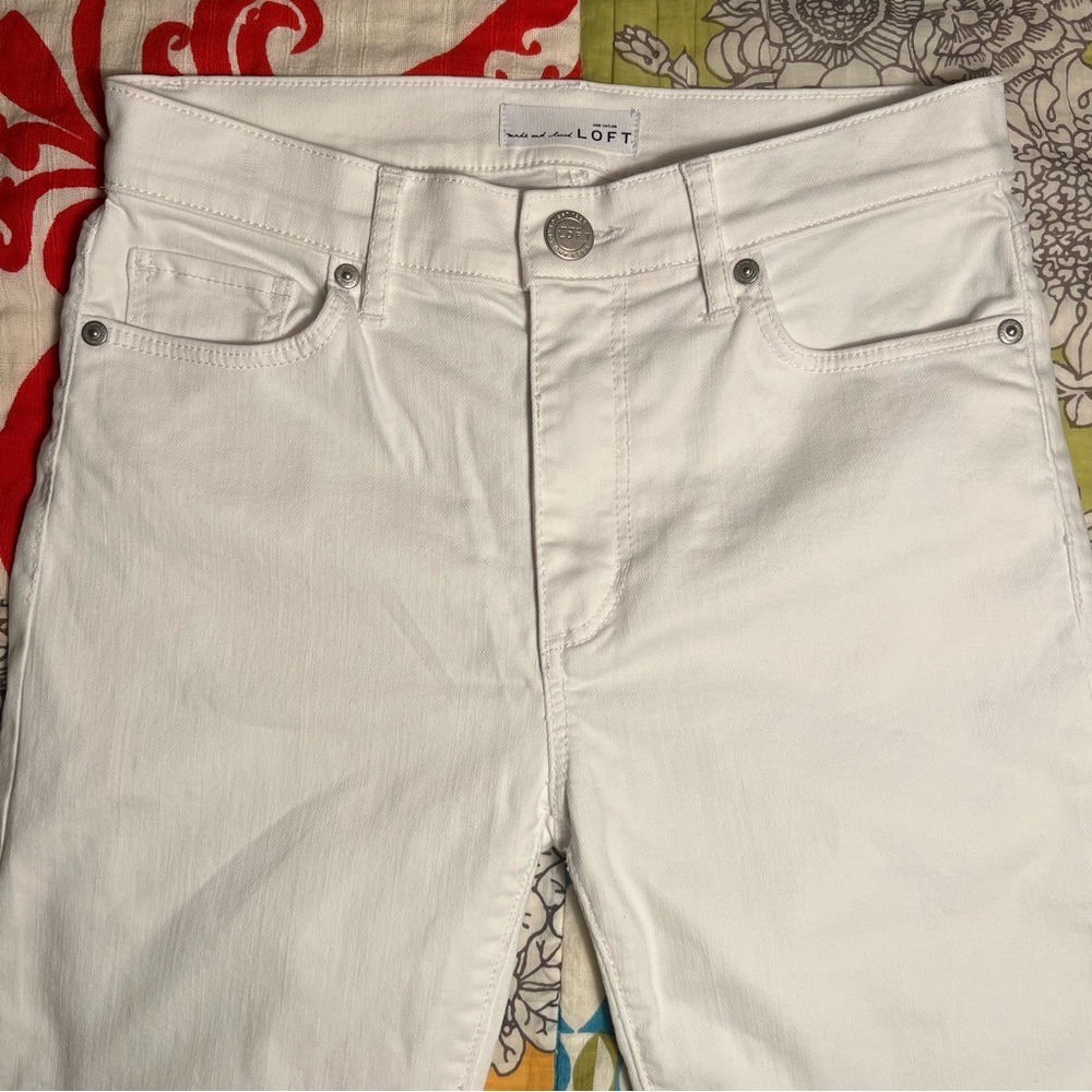 LOFT Modern High Waist Skinny Ankle Jeans